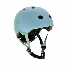 Дитячий захисний шолом Scoot and Ride, сіро-синій, з ліхтариком, 51-55 см